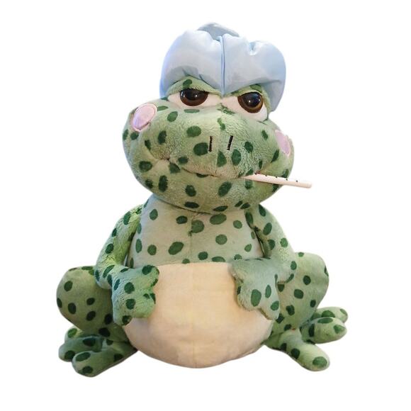 Cuddle Barn Fever Frog Get Well Gift Animated Singing Dancing Light Up Plush 12" - Picture 1 of 7